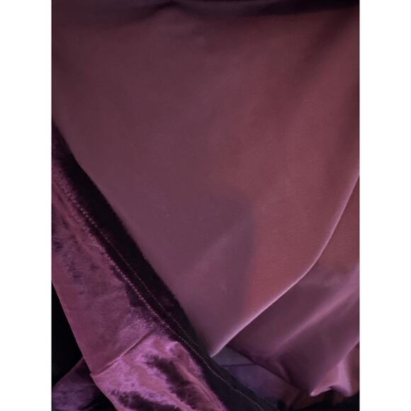 Suzanne Betro Weekend Purple Velvet Cable Knit Cowl Neck Textured Tunic Top 2X - Picture 11 of 12